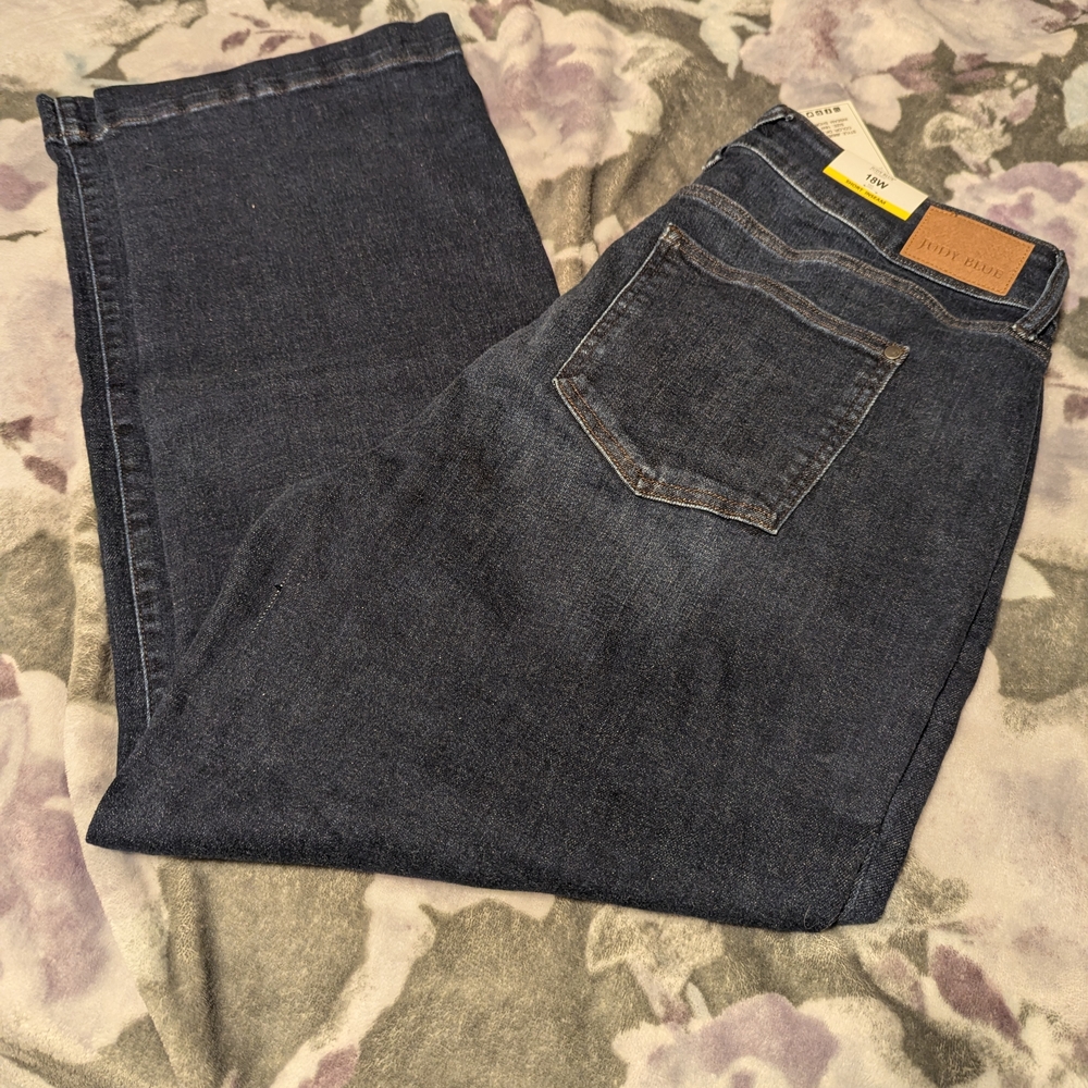 Judy Blue Men's Deep Indigo Straight Jeans